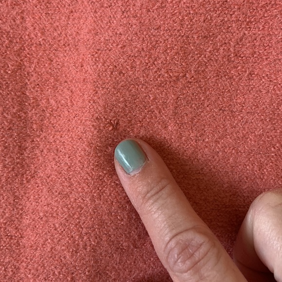 Peach oversized jacket with large collar - Picture 3 of 7